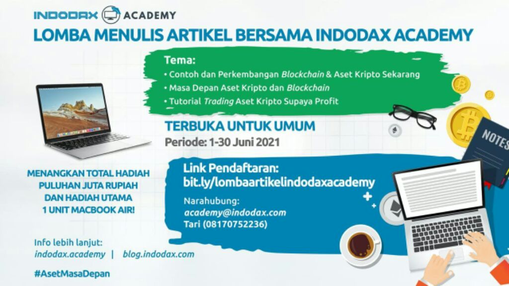  Gelar Lomba Menulis Indodax Academy Sediakan Hadiah Puluhan Juta Rupiah